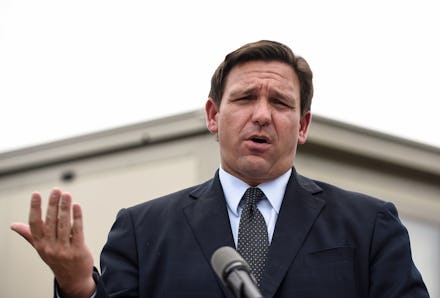 ORLANDO, FLORIDA, UNITED STATES - 2021/08/16: Florida Governor, Ron DeSantis holds a press conferenc...