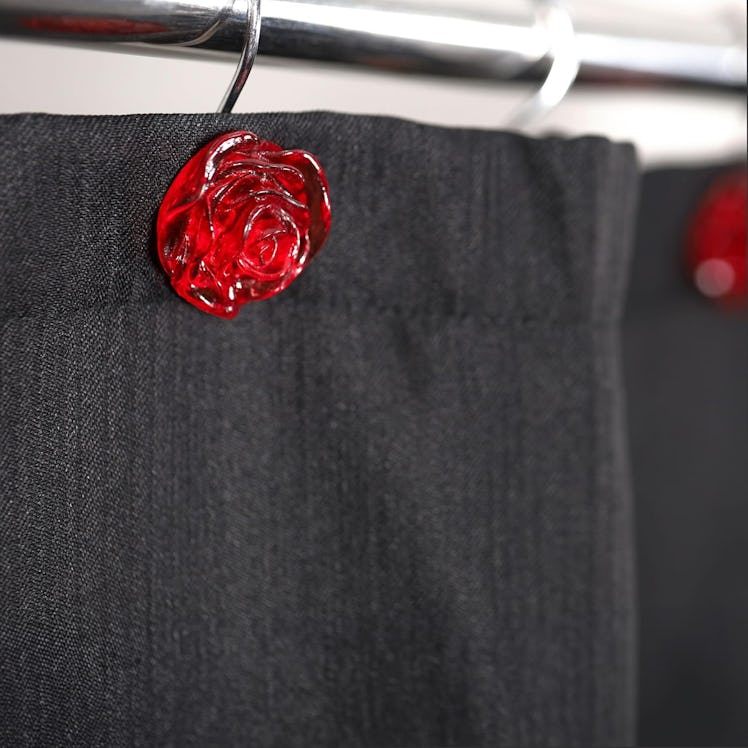 Popkozzi Rose Shower Curtain Hooks (Set of 12) 